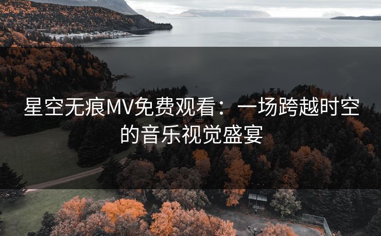 星空无痕MV免费观看:一场跨越时空的音乐视觉盛宴 星空无痕MV免费观看:一场跨越时空的音乐视觉盛宴